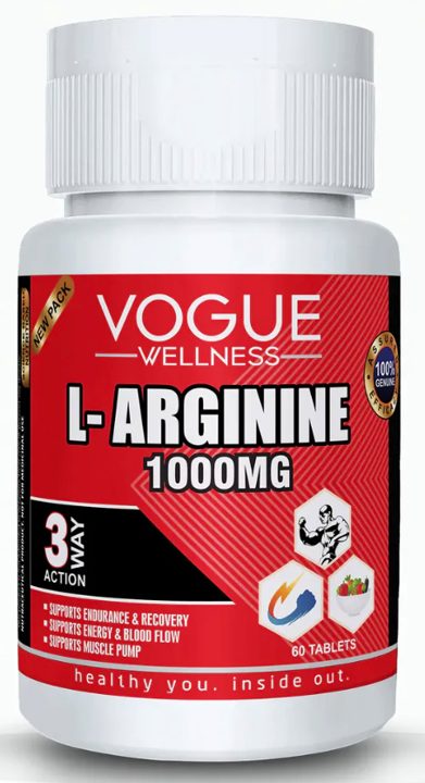 L-Arginine Herbal Supplements | 60 tablets | Vogue wellness