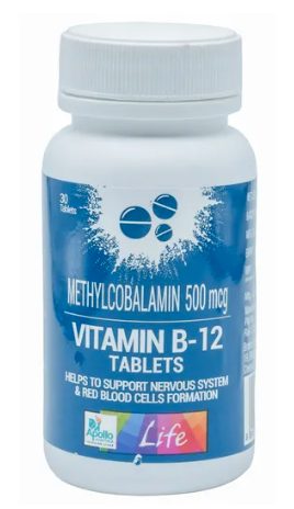Apollo Life Vitamin B-12, 30 Tablets