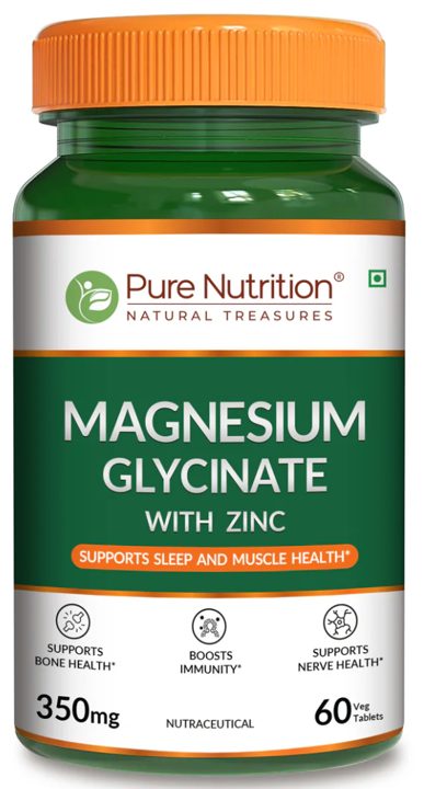 Magnesium Glycinate with Zinc Tablets | Sleep Support, Muscle Relaxation & Bone Health