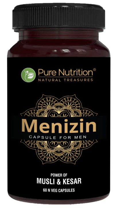 Menizin - 60 Vegetarian Capsules | Premium Daily Vitality and Wellness Supplement for Men